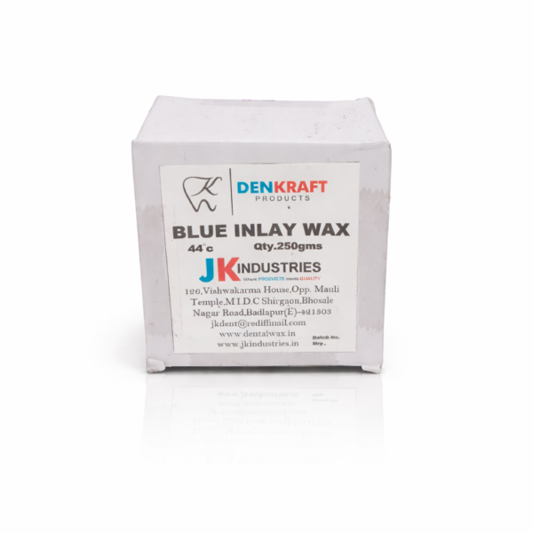 jk industries blue inlay wax 44°c | dental casting wax for crown & bridge | 250g