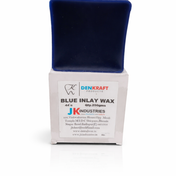 jk industries blue inlay wax 44°c | dental casting wax for crown & bridge | 250g