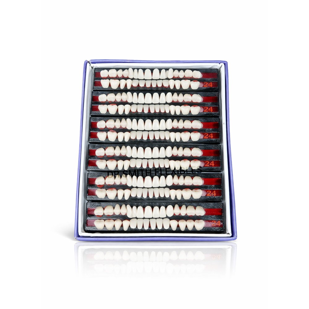 cross dent xl acrylic teeth set | cross linked dental denture teeth (28 teeth) box of 6 teethsets cross dent xl acrylic teeth set | cross linked dental denture teeth (28 teeth) box of 6 teethsets