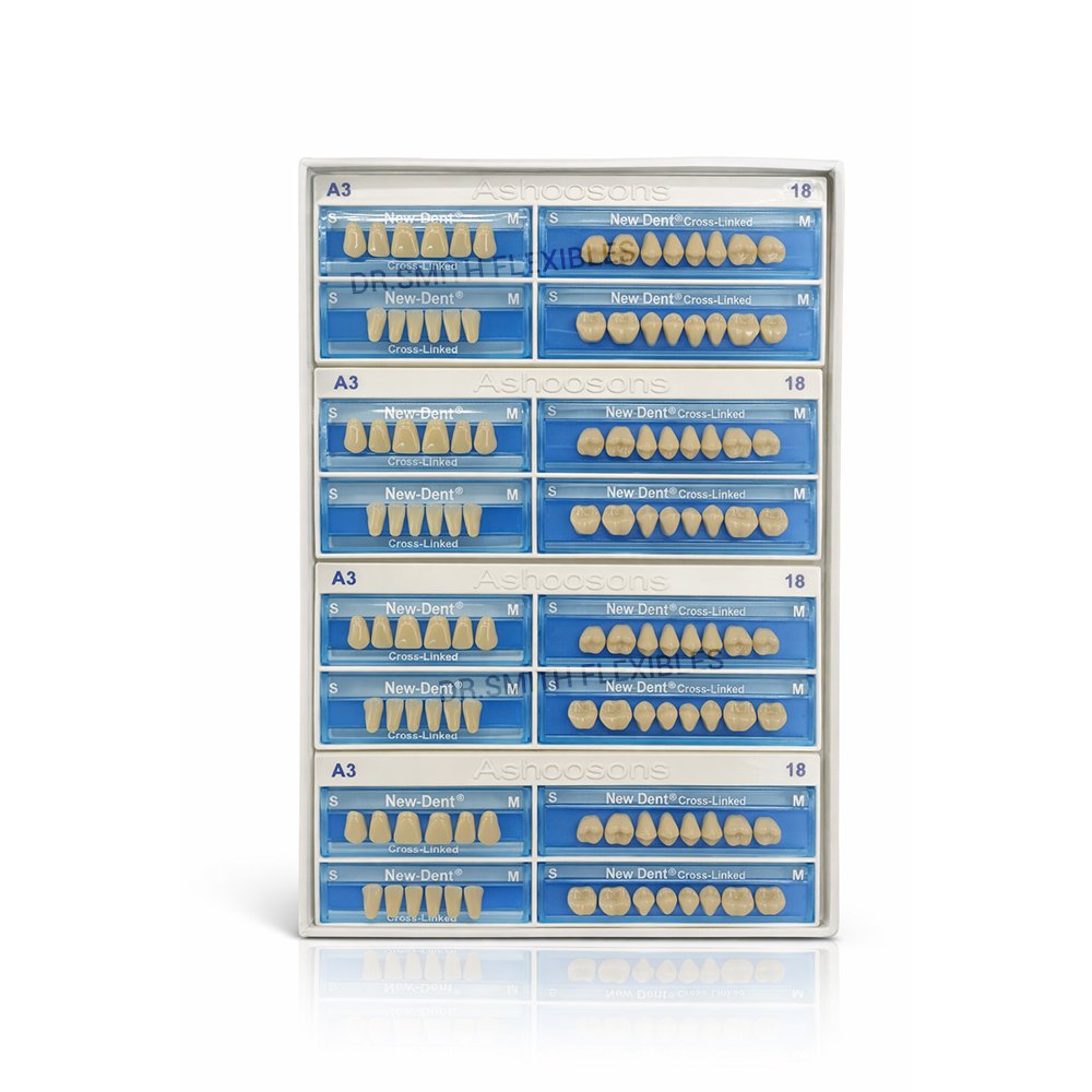 new dent txl two layer acrylic teeth set | cross linked fluorescent dental teeth (28 teeth) box of 4 teethsets new dent txl two layer acrylic teeth set | cross linked fluorescent dental teeth (28 teeth) box of 4 teethsets