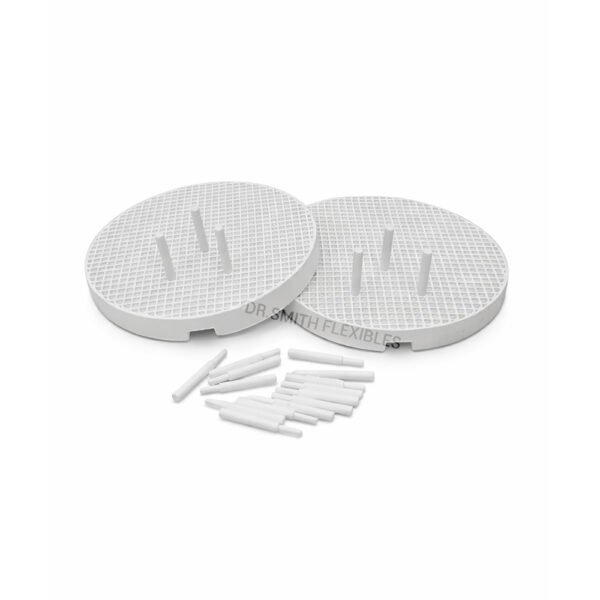 dental firing tray set with pegs – ceramic honeycomb tray (2 trays + 20 pins) for dental lab