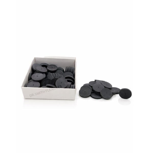dental rubber polishing wheels – metal & ceramic finishing discs black, 10 pieces (25 per piece)